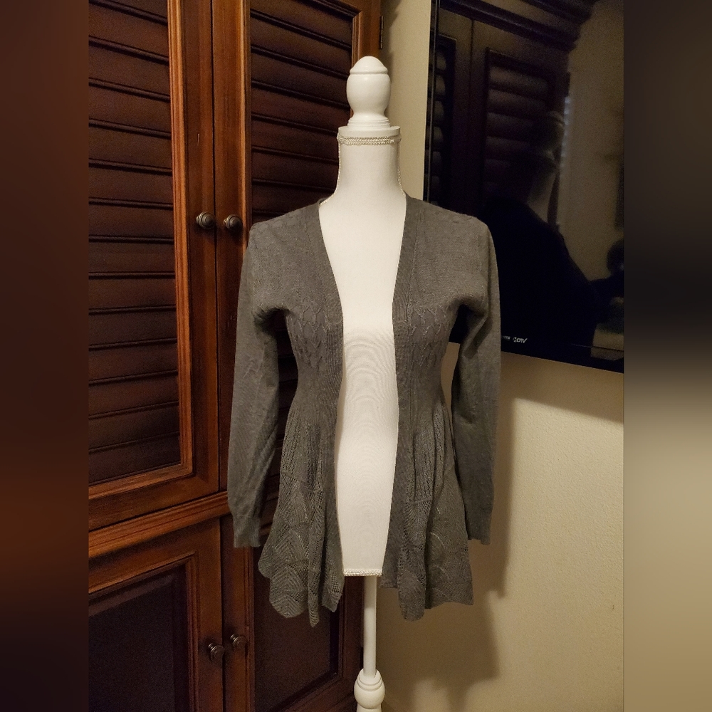 Debut Cardigan Sweater Gray Small